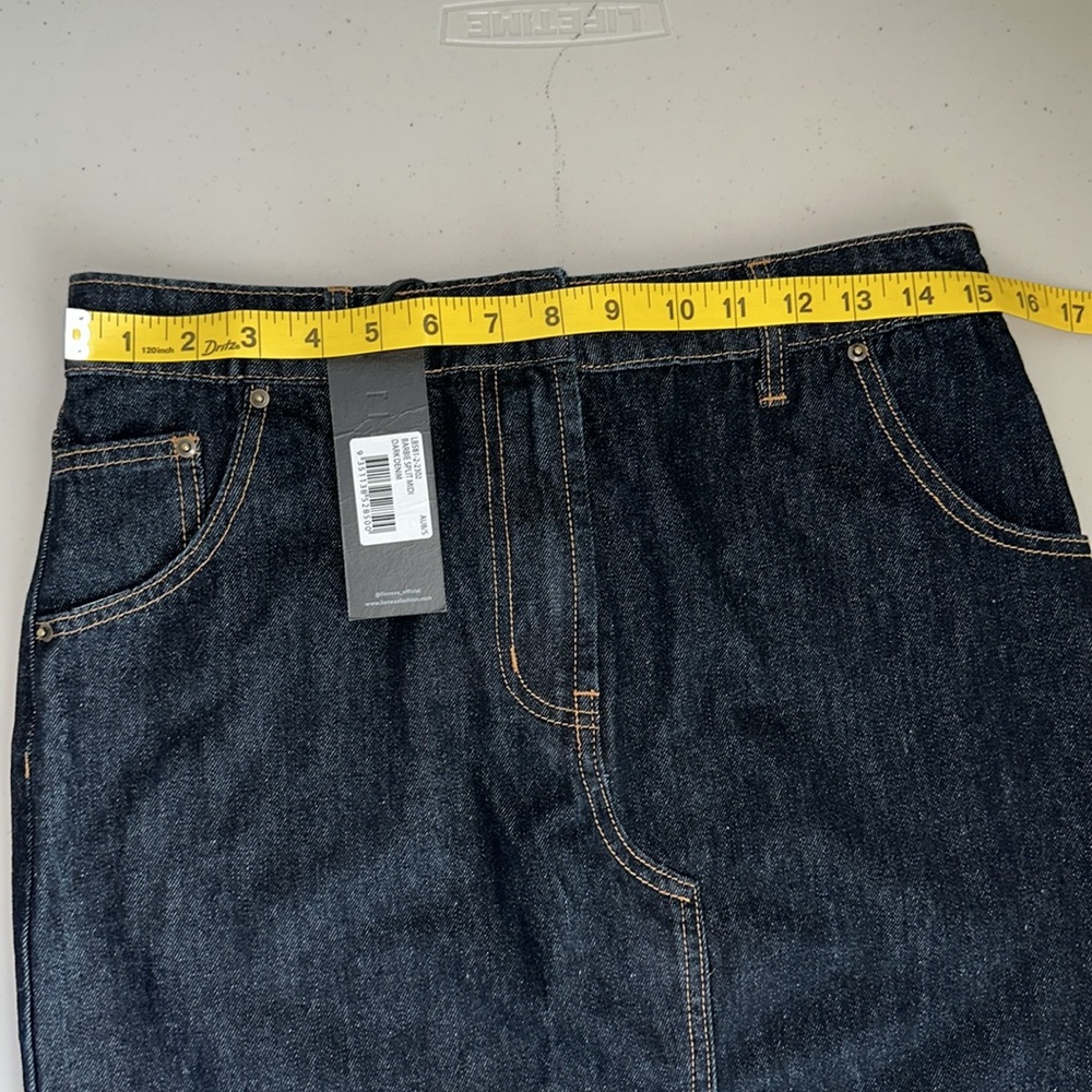 NWT Lioness Dark Blue Denim Skirt Size Small. - Picture 6 of 14